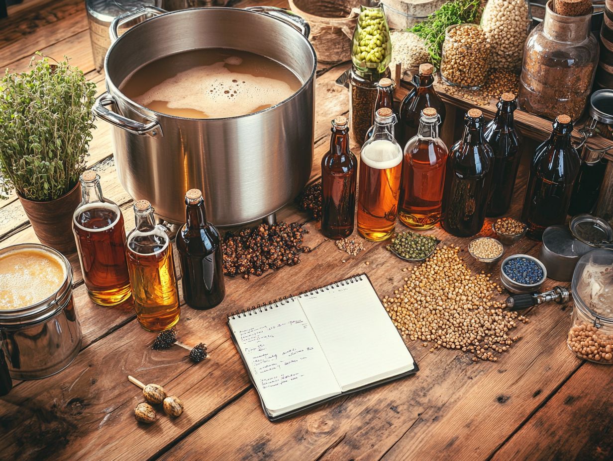 Image of selecting beer ingredients.