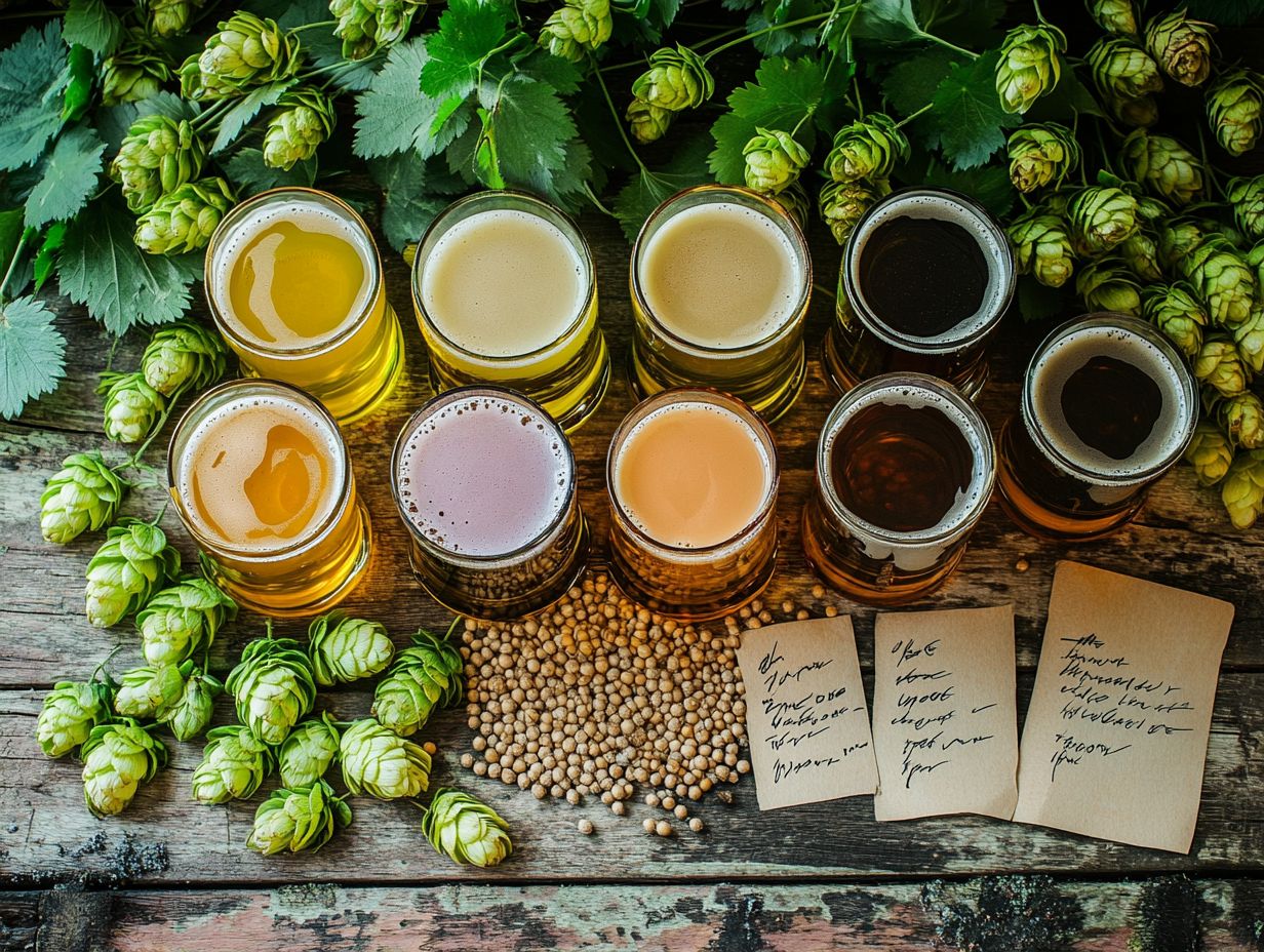 Visual summary of ten must-try beer recipes for hop lovers.