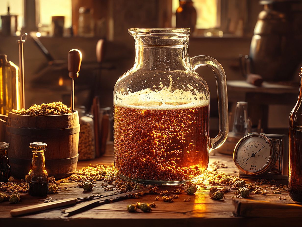 Illustration of top 10 must-try brewing tips for home brewing