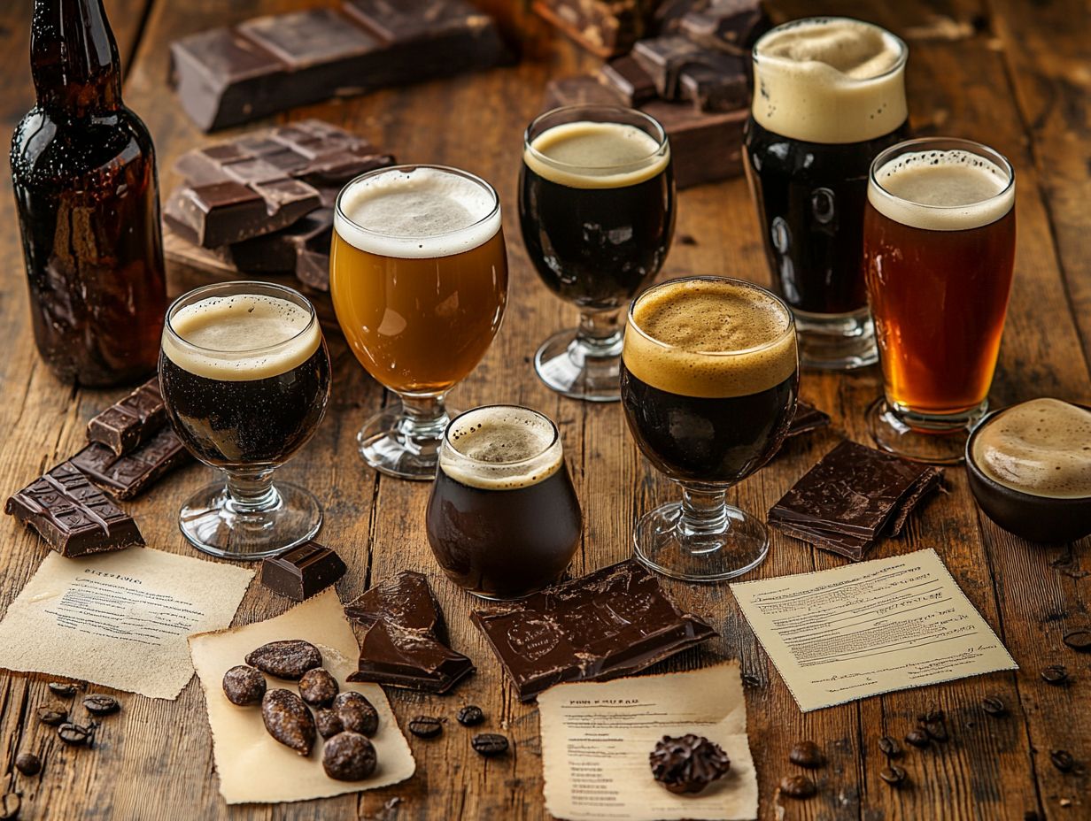 Image illustrating key takeaways from stout recipes