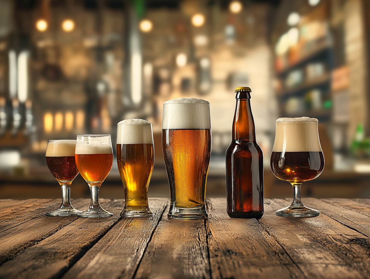 Image illustrating the top five craft beer styles for beginners