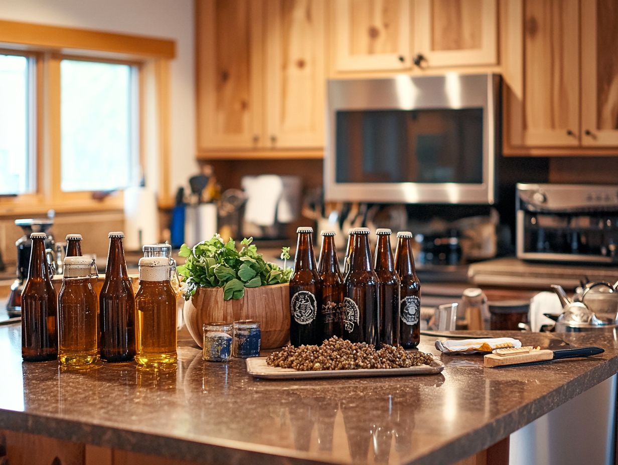 Image illustrating frequently asked questions about home brewing.