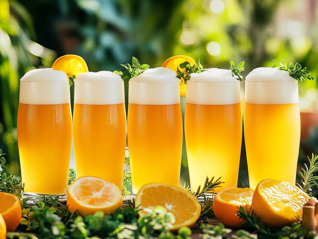 A collection of beer cocktails ideal for summer