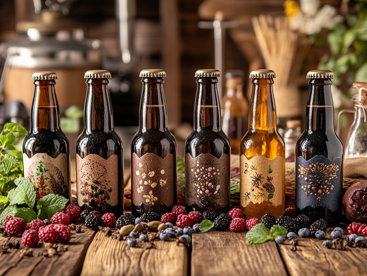 A selection of unique flavored beers to inspire your home brewing.