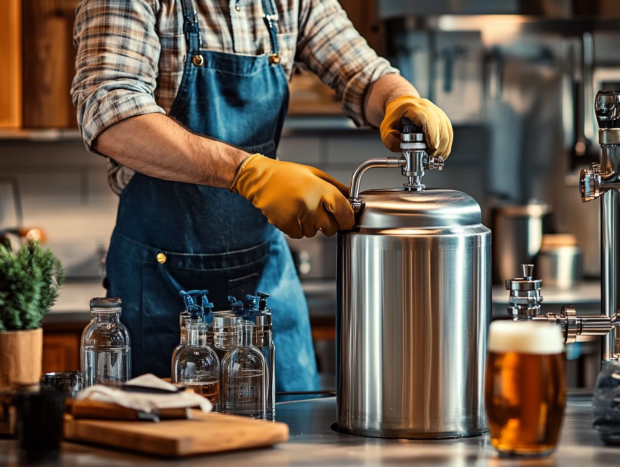 Image of a CO2 Tank used in kegging