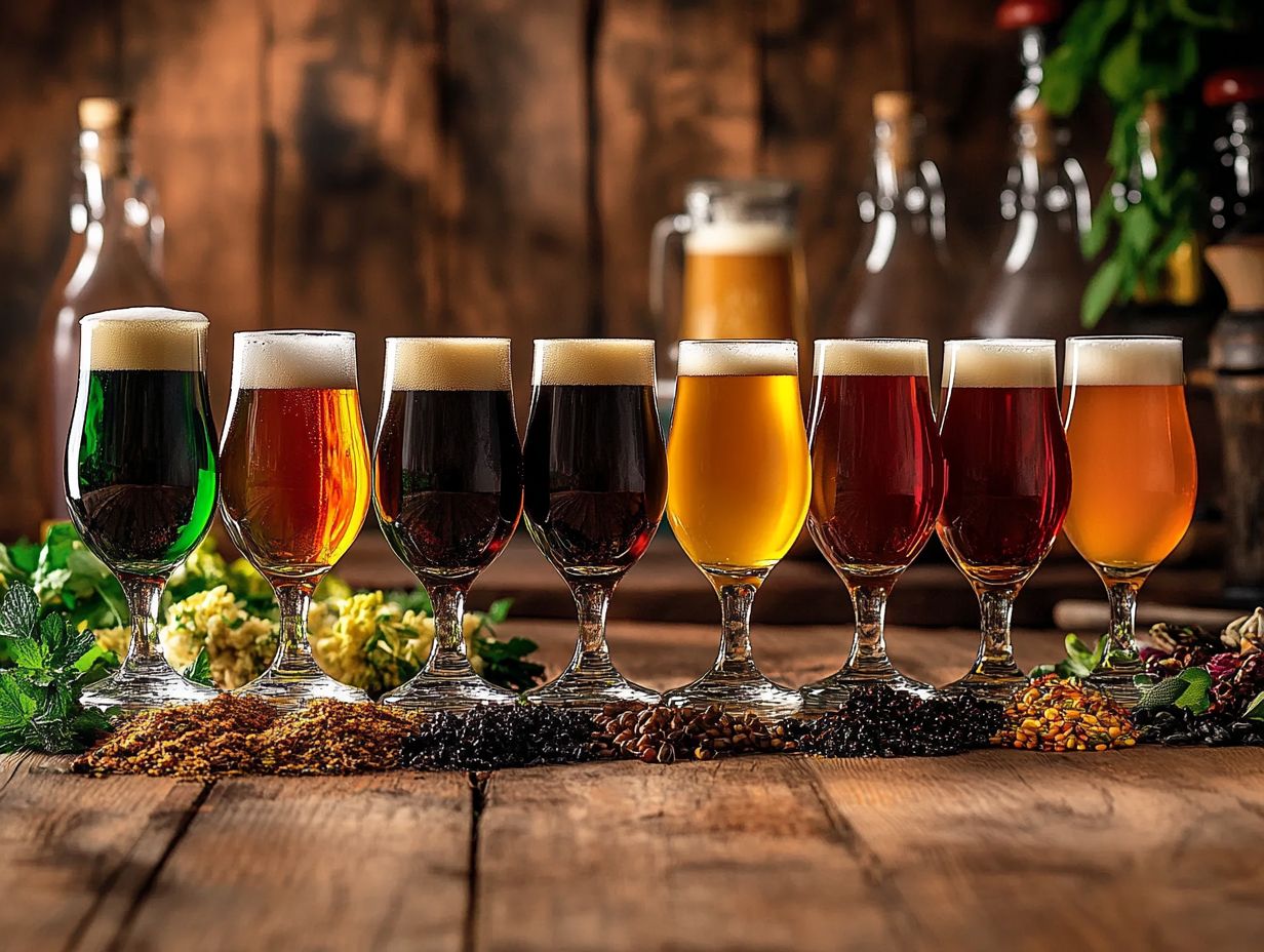 Exploring Unconventional Flavors in Craft Beer with a vibrant image.