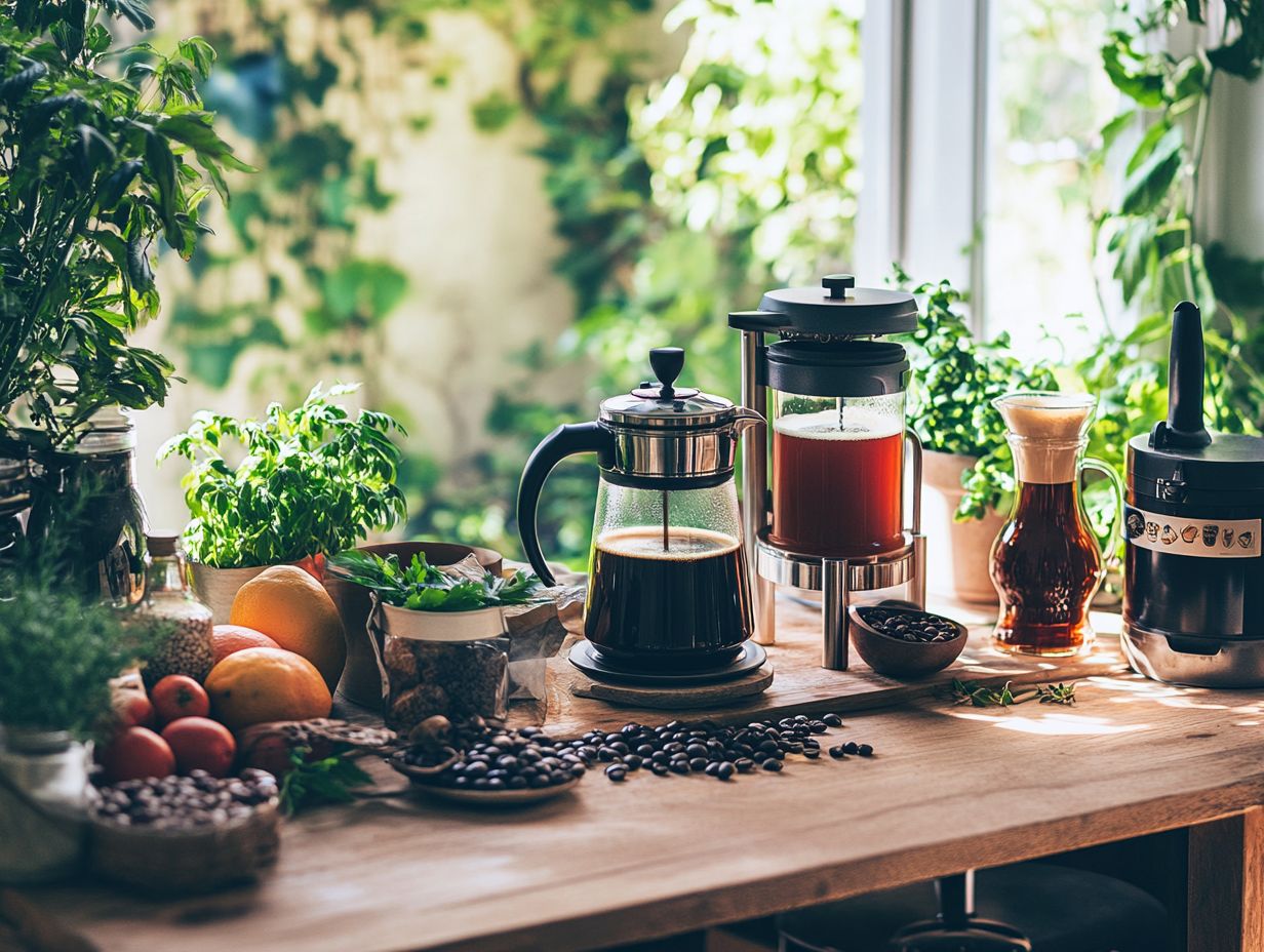 A beautifully brewed pour-over coffee showcasing clarity and flavor.