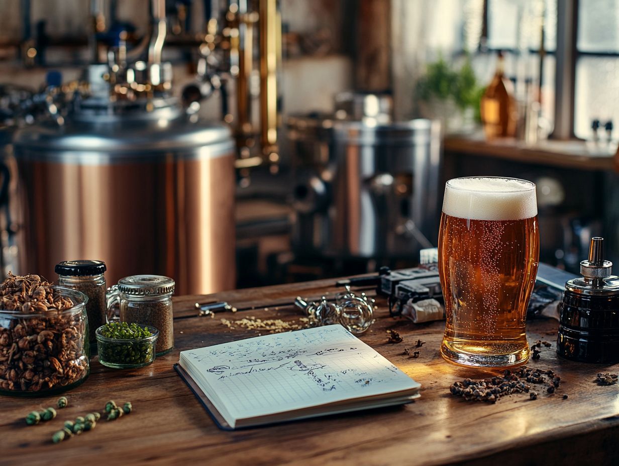 A variety of malts showcasing their unique flavors in beer brewing.