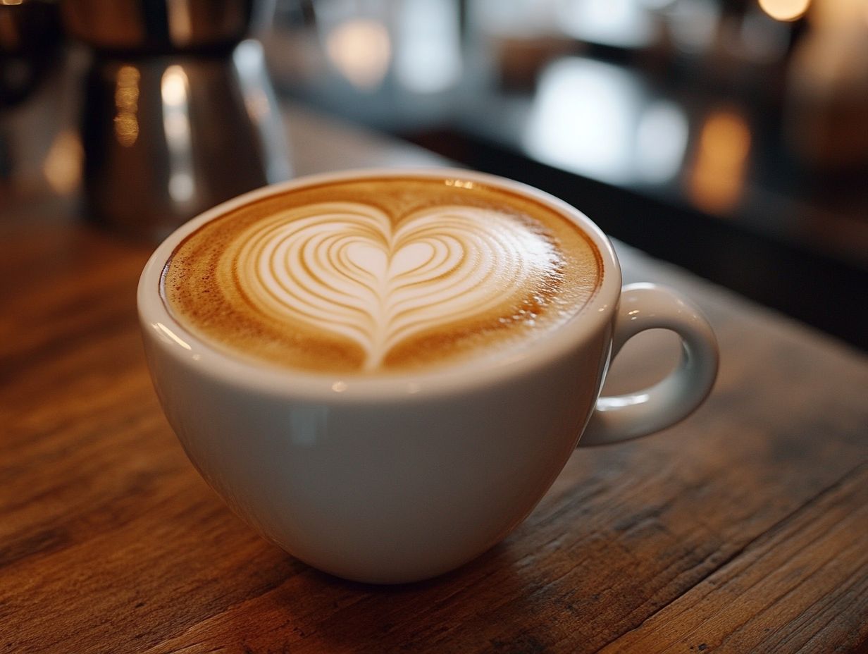 A barista demonstrating common mistakes in frothing milk