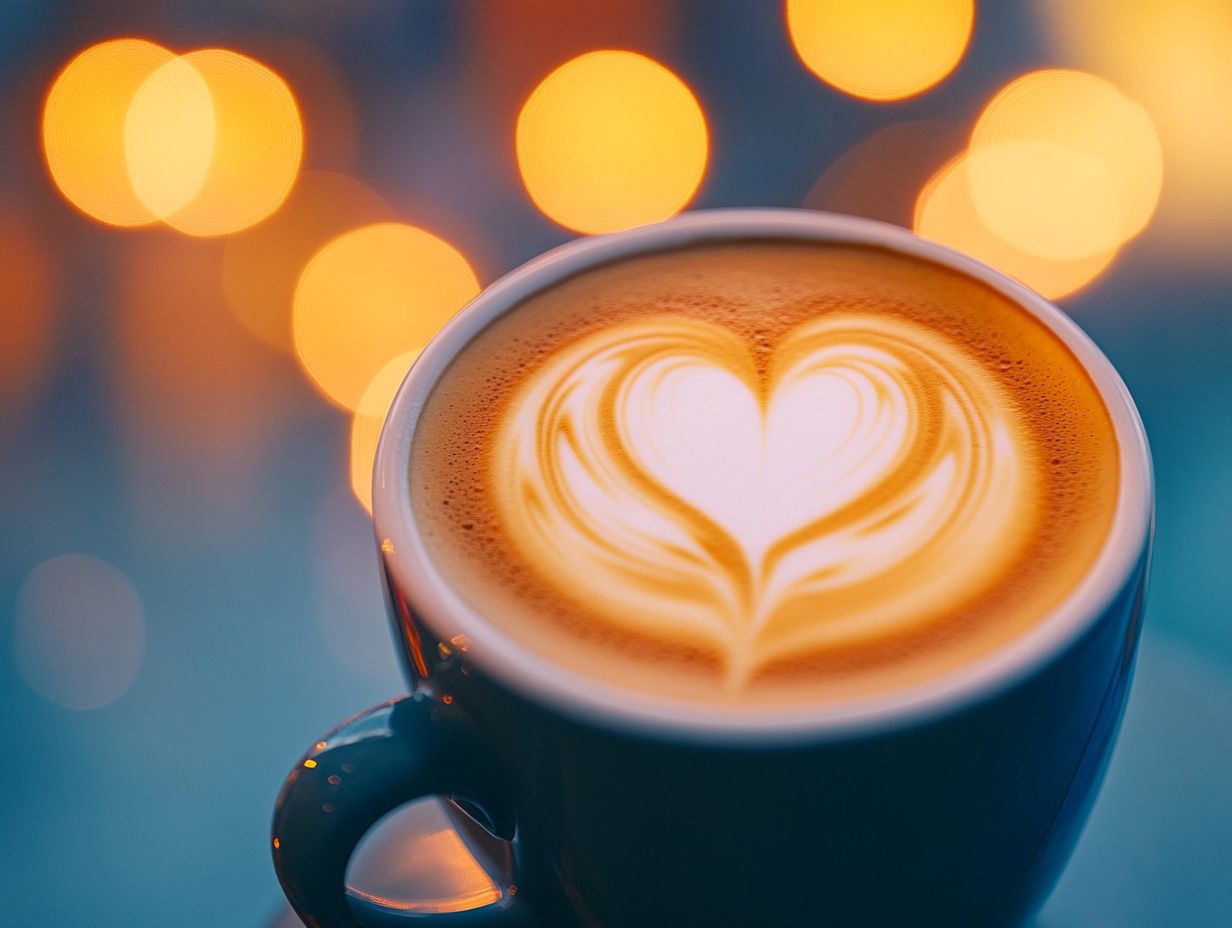 A frothy coffee drink topped with creamy foam.