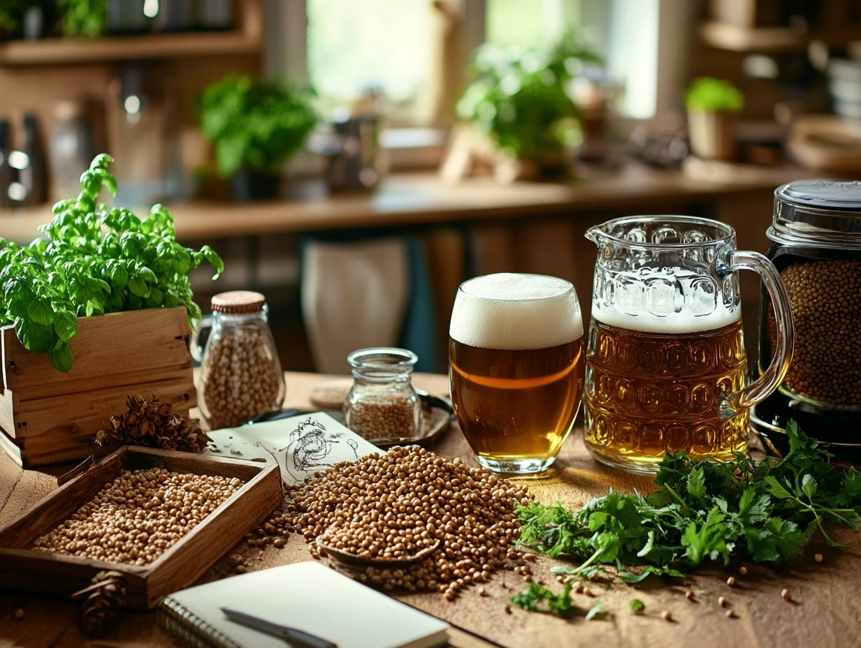 Image of local ingredients used in brewing unique flavors