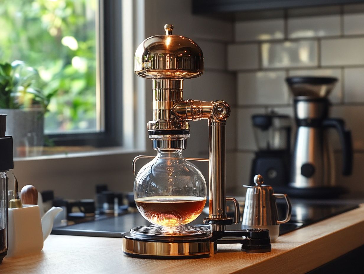 Visual Guide for Brewing Siphon Coffee