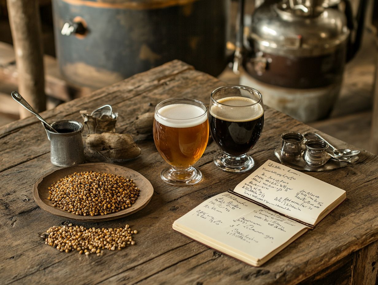 Infographic detailing factors for choosing yeast in balanced beer recipes