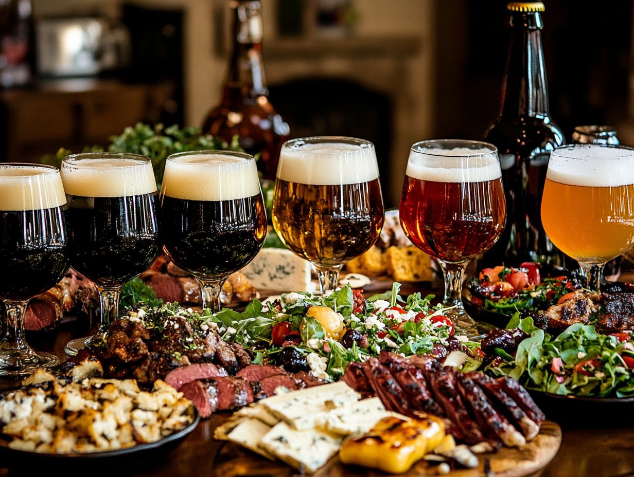 4. Consider Regional Pairings: Enhance your meal with beer and food from the same region.