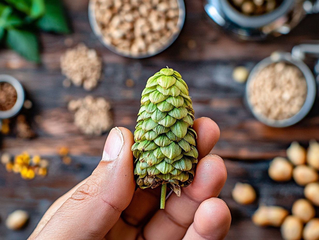 Local Homebrew Supply Store showcasing a variety of ingredients for brewing.