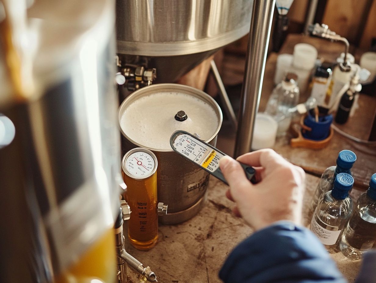 Inspecting brewing equipment for leaks and clogs