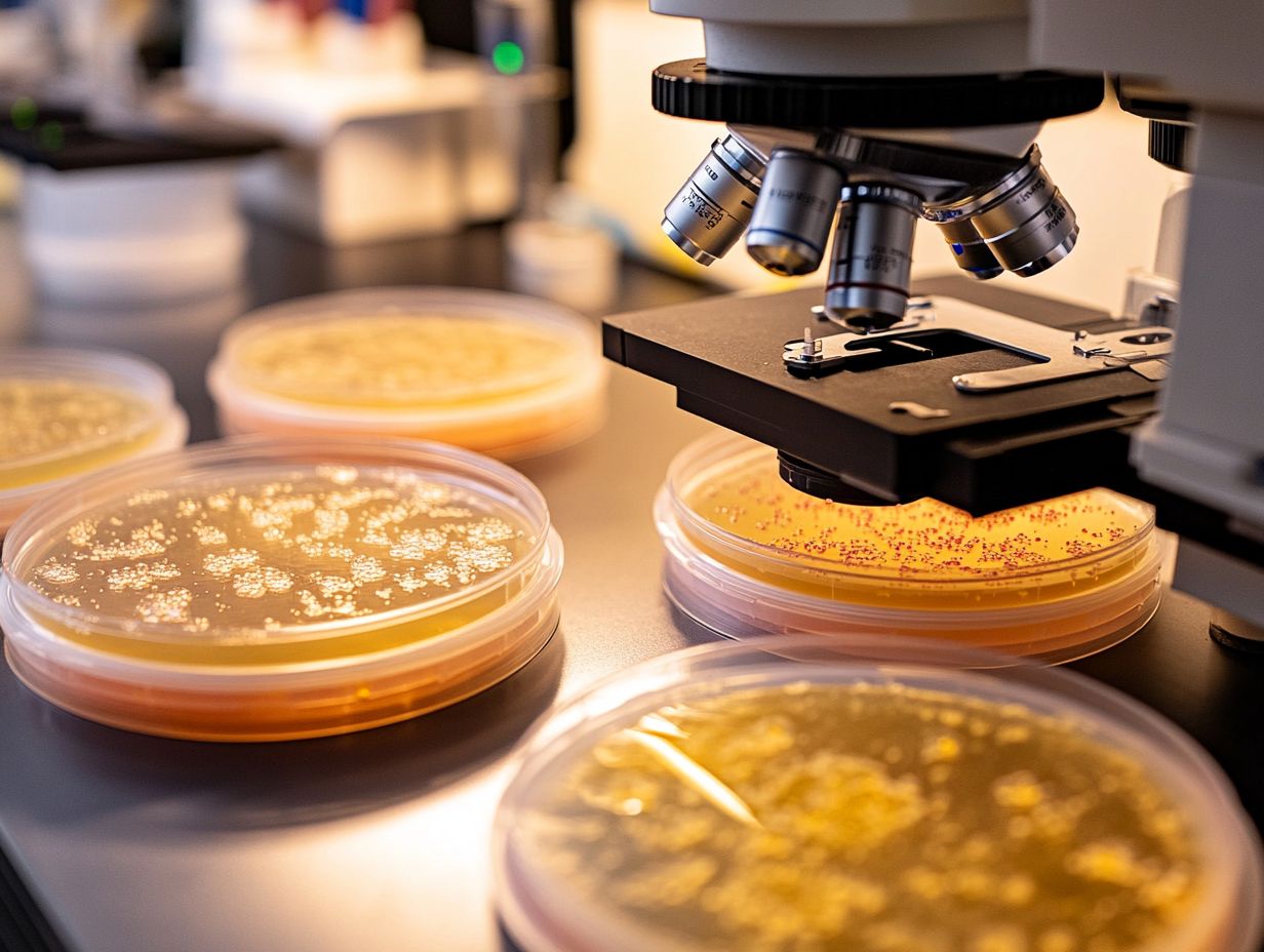 Image demonstrating yeast flocculation issues in brewing.