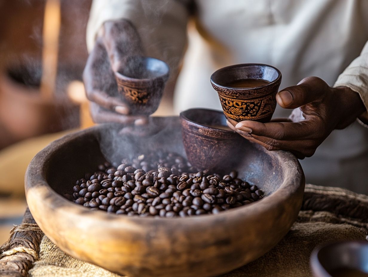 A traditional jebena used for brewing Ethiopian coffee