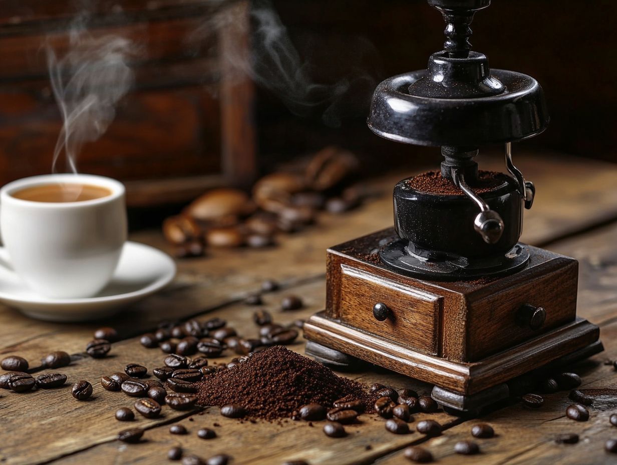 Freshly brewed coffee from a drip coffee maker