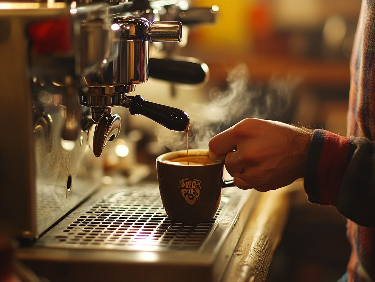 A beautifully crafted latte art heart design