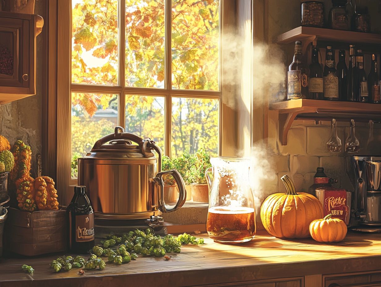 Image showing key takeaways from the article on DIY Fall Beer Recipes