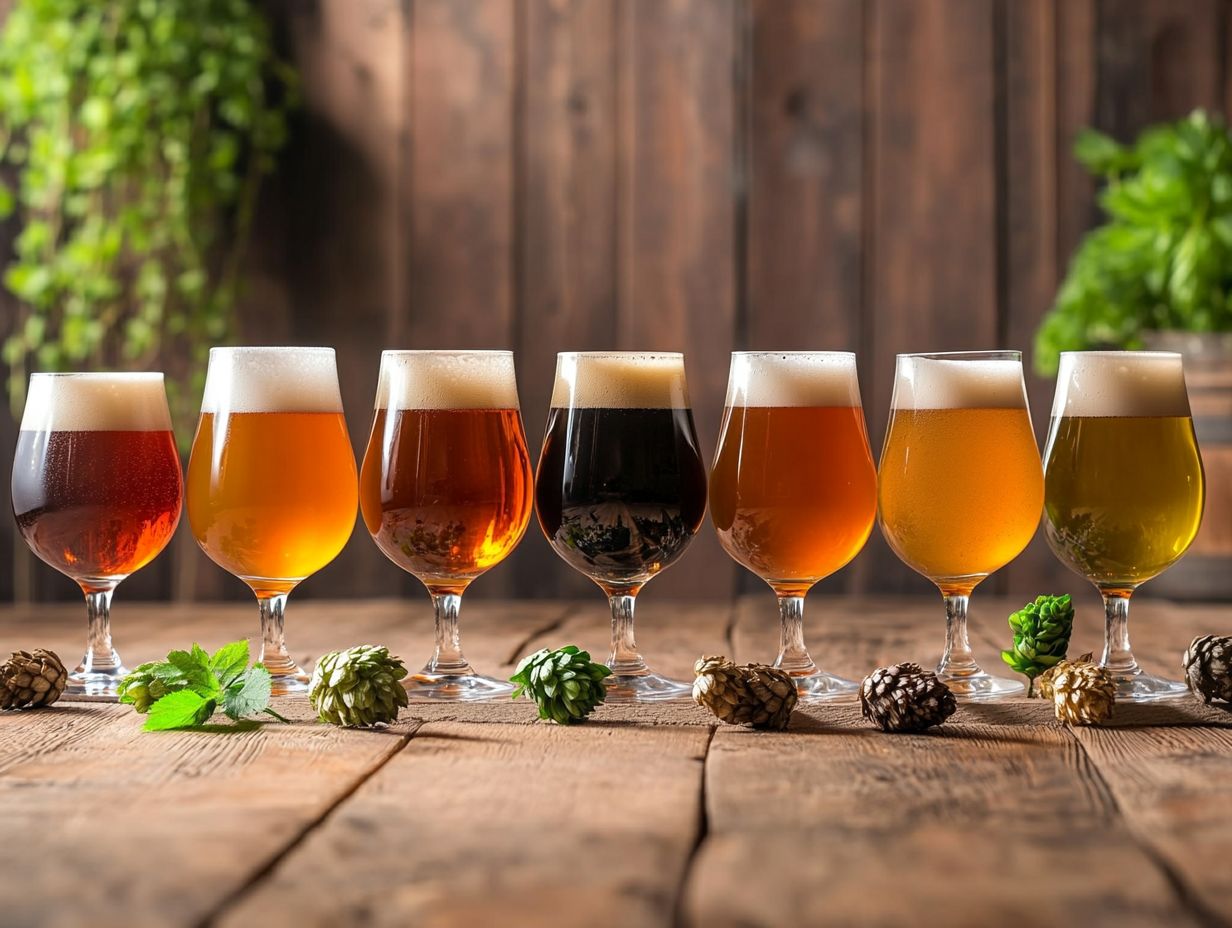 Image showcasing the top 10 beer styles for craft beer tasting.