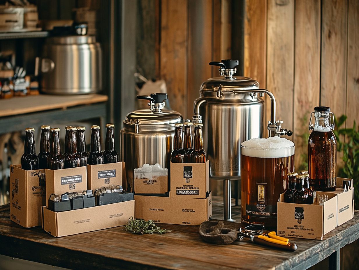 Infographic of Key Takeaways for Home Brewing Starter Kits