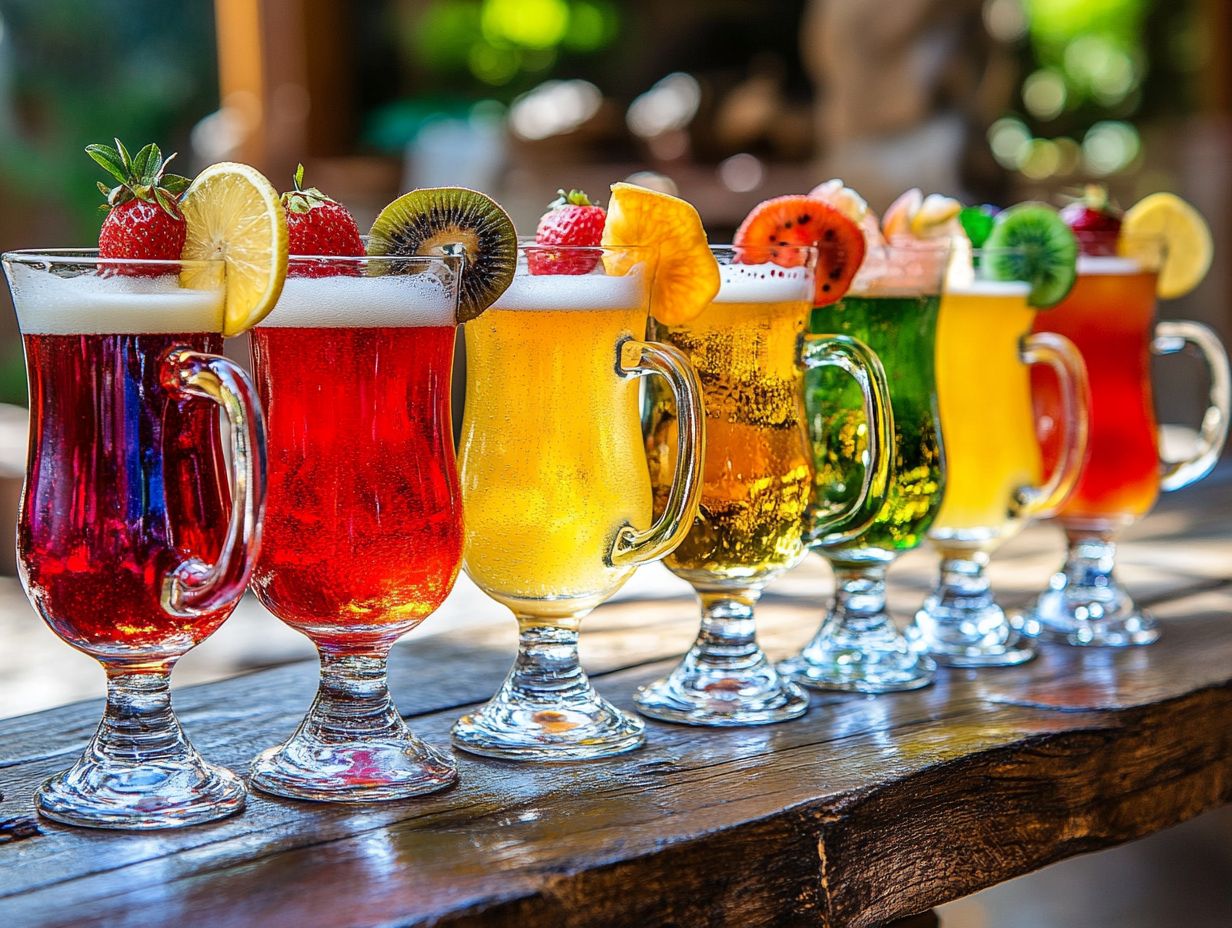 Top 7 fruity beer styles for a refreshing tasting journey.