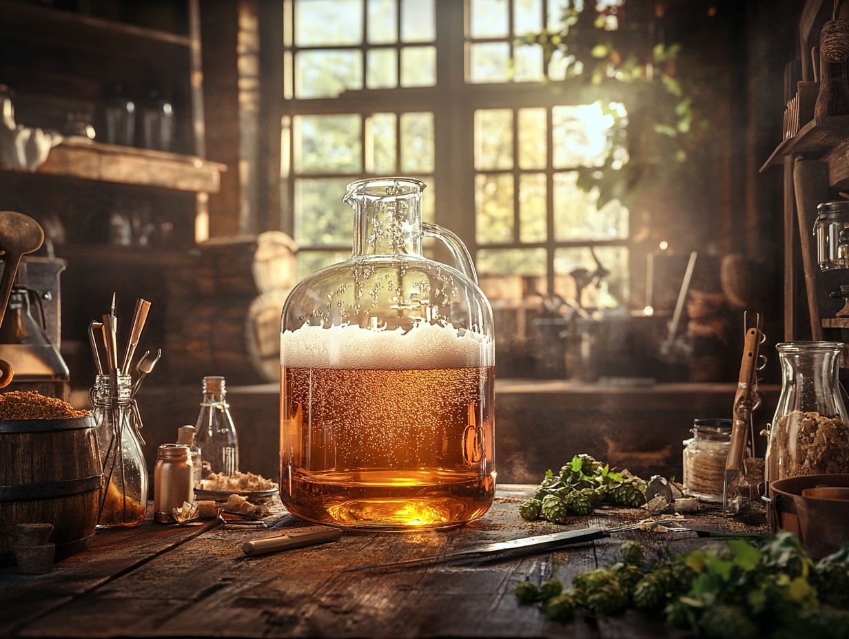 Image illustrating common questions about fermentation in home brewing.