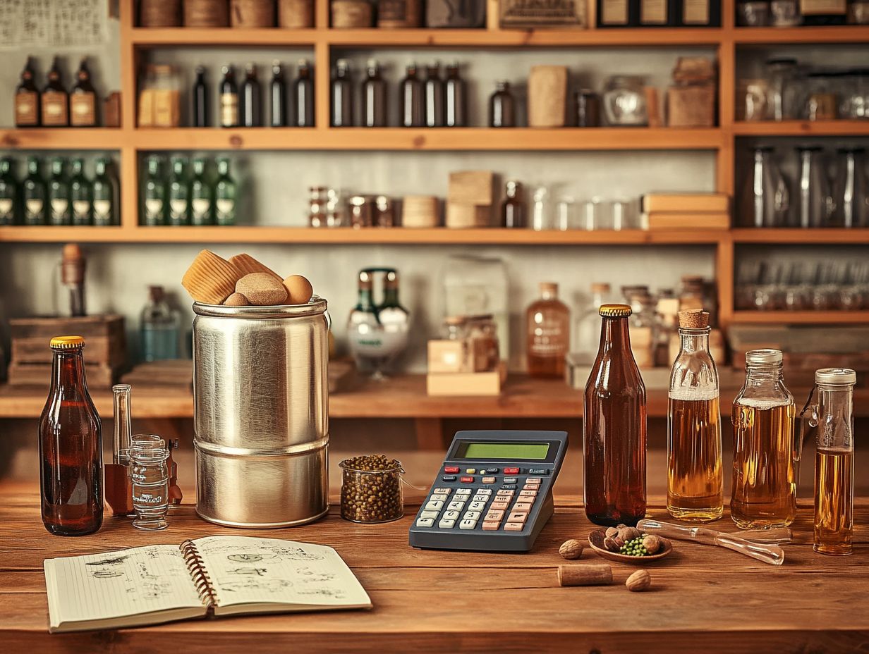 Image depicting different types of malt used in home brewing