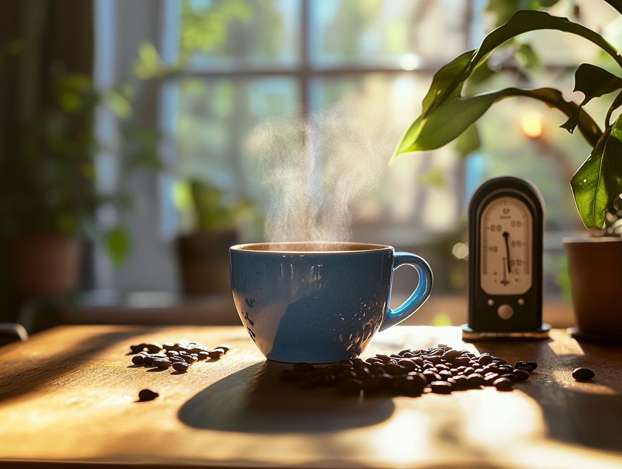 Infographic on Best Brewing Temperatures for Coffee